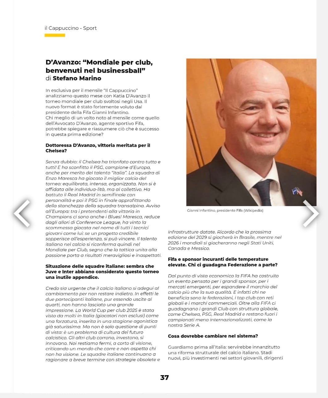 DALLA RIVISTA CAPPUCCINO
